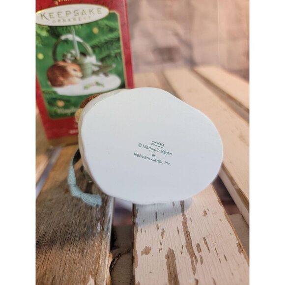 Hallmark Snowy Garden 2000 Ornament xmas rabbit bu - Picture 5 of 5
